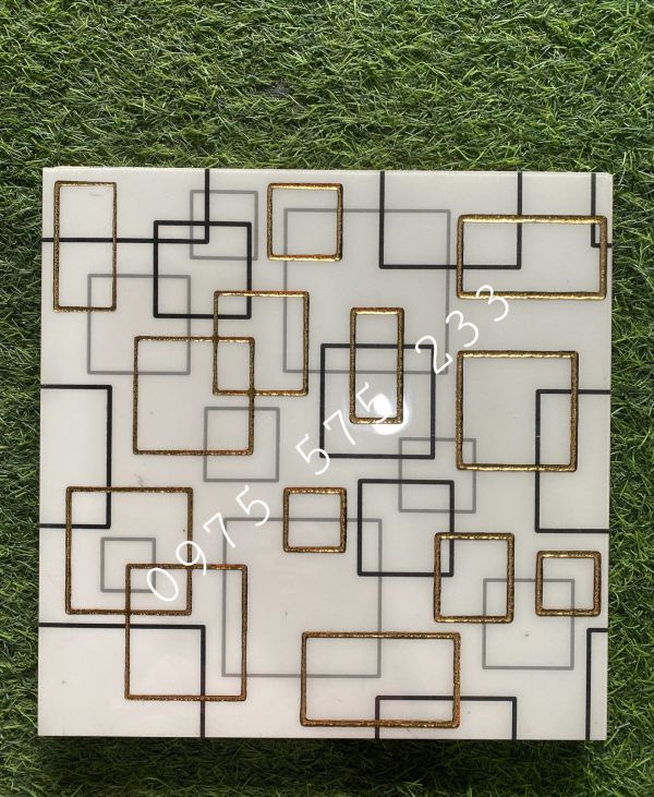 Gạch điểm nhũ vàng rích rắc 30x30 trang trí đẹp