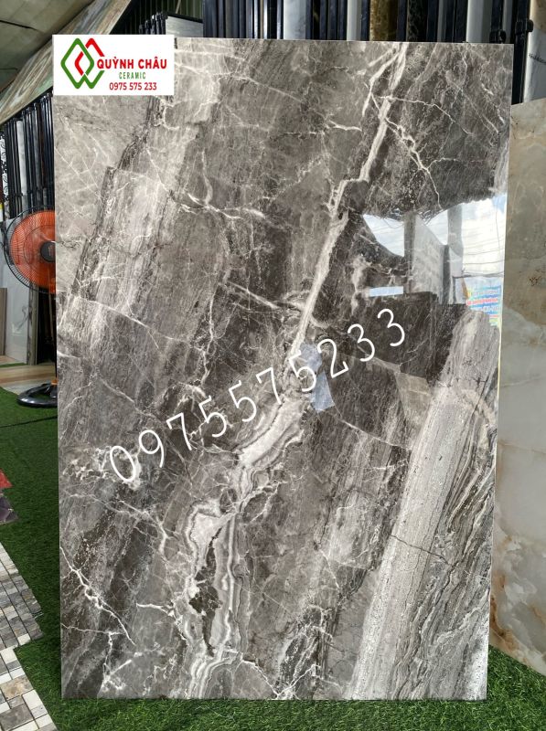 Gạch khổ to lớn 80x120 xám vân đá marble ngẫu nhiên