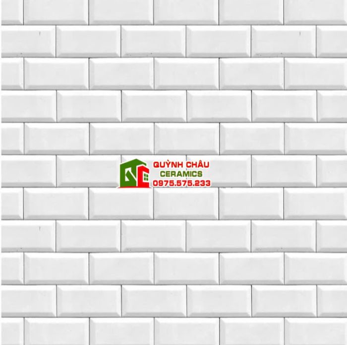 Gạch thẻ 75x150 trắng bóng vát cạnh