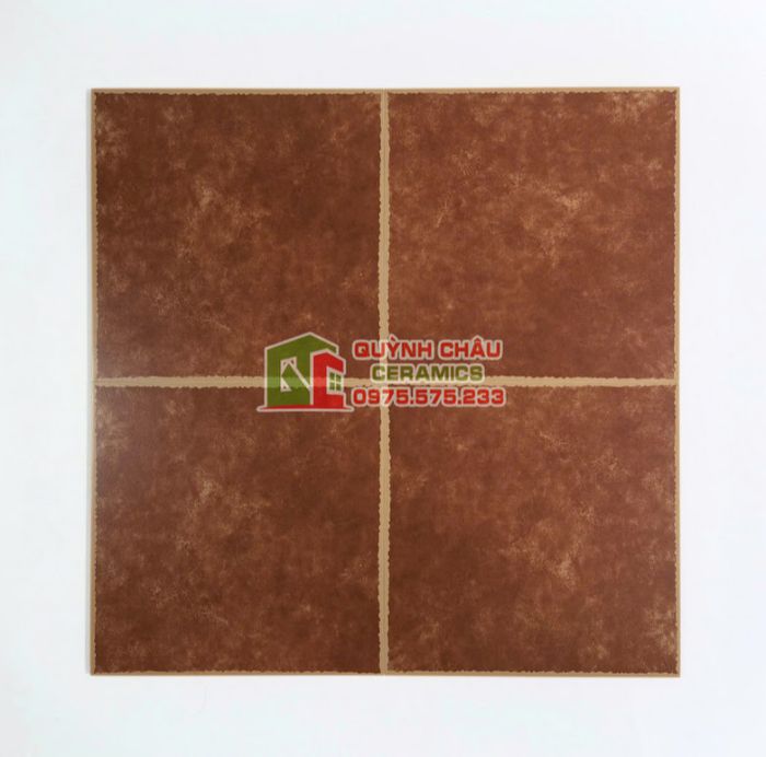 Gạch bông giả cổ 30x30 màu da bò đậm