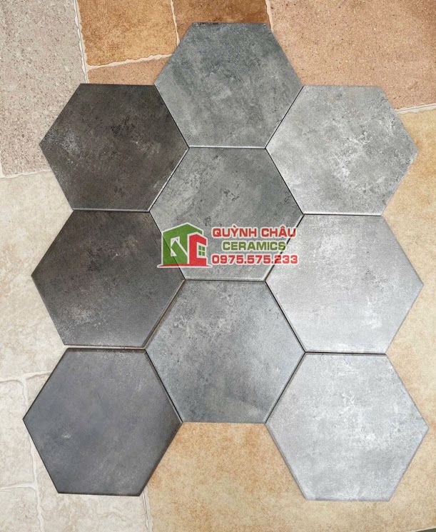 Gạch lục giác màu giả xi măng