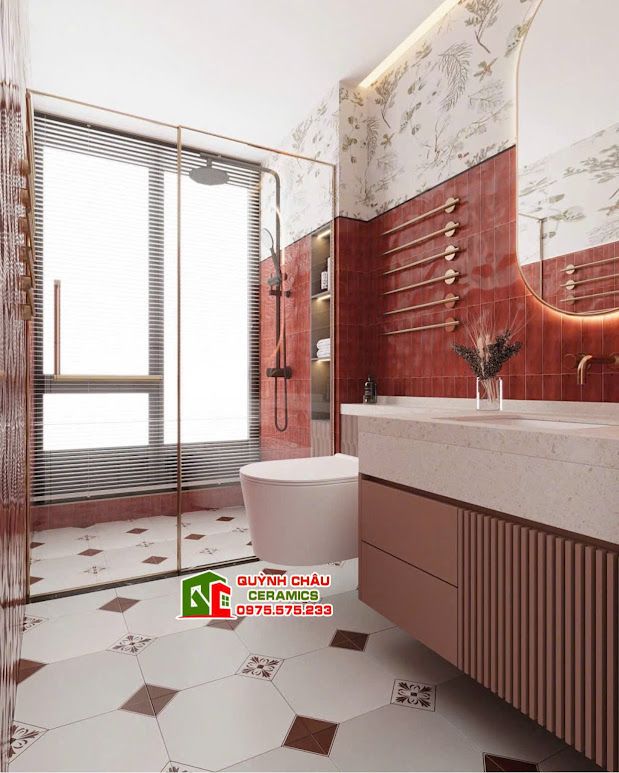 Gạch bông lát nền phòng khách 30x30 cm