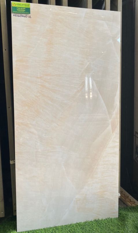 Gạch ốp lát 600x1200 vàng vân kem đẹp bóng kiếng ấn độ