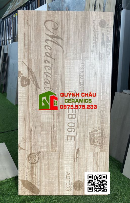 Gạch giả vân gỗ khổ lớn 60x120 nhập khẩu ấn độ