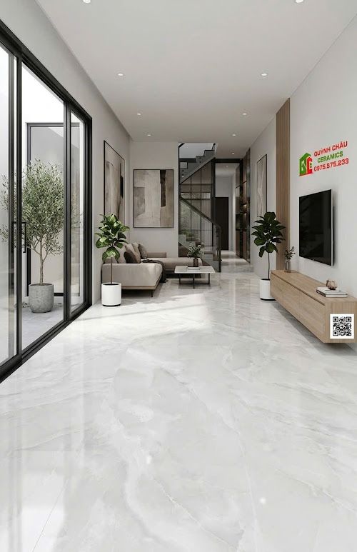 Gạch ốp lát ấn độ 60x120 vân đá Onyx trắng sữa