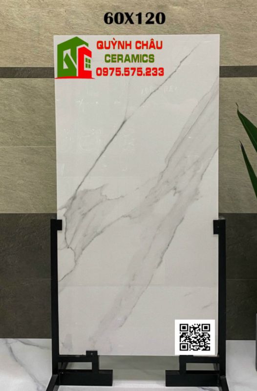 Gạch lát nền ấn độ 60x120 trắng vân giá rẻ tại quận bình tân