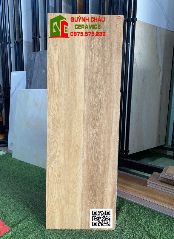 Gạch giả gỗ 20x120 mờ nhám chống trơn đồng chất bền đẹp