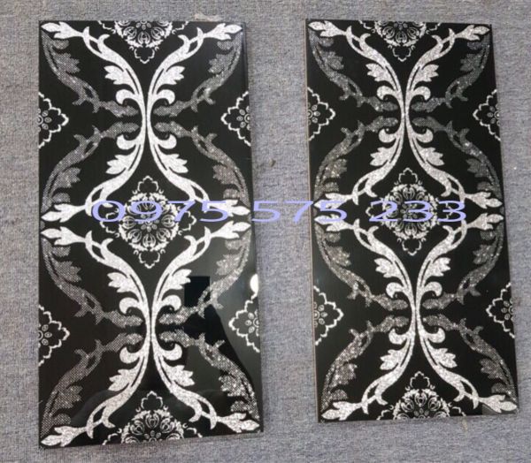 Đại lý bán gạch thảm điểm trang trí 30x60 khắc nhũ bạc sang trọng cao cấp