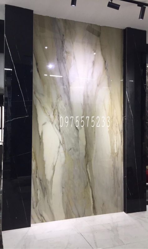 Gạch ấn độ 160x320 vân trắng xám khói bóng kính