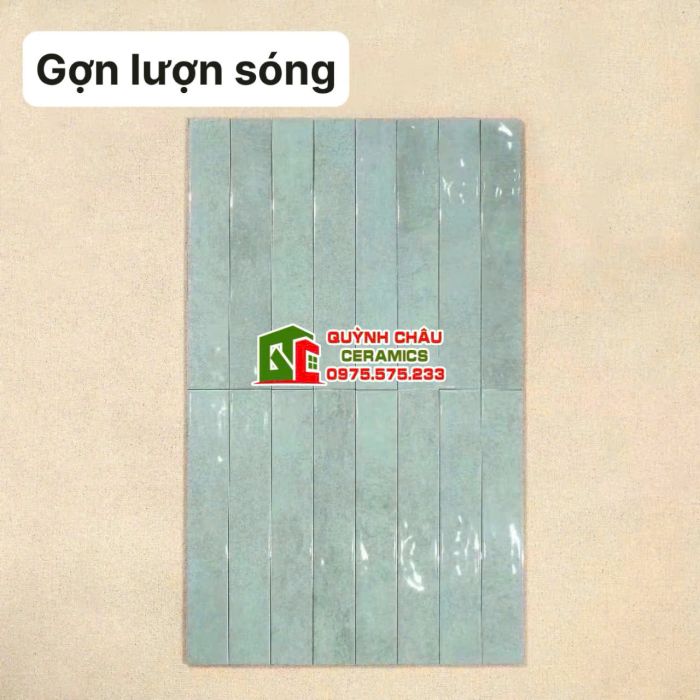 Bộ sưu tập gạch thẻ trang trí 6x40cm gợn sóng hiệu ứng