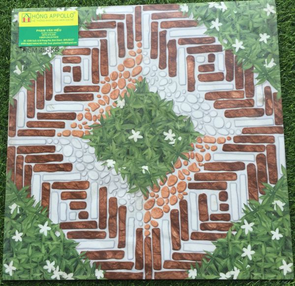 Gạch sân vườn 40x40 kim phong 455KSĐP