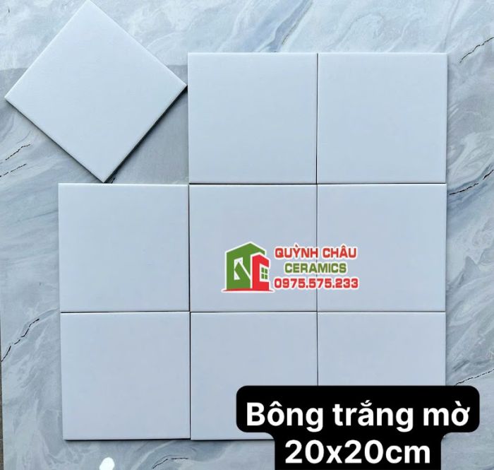 Báo giá mẫu gạch bông mờ đơn sắc 20x20cm