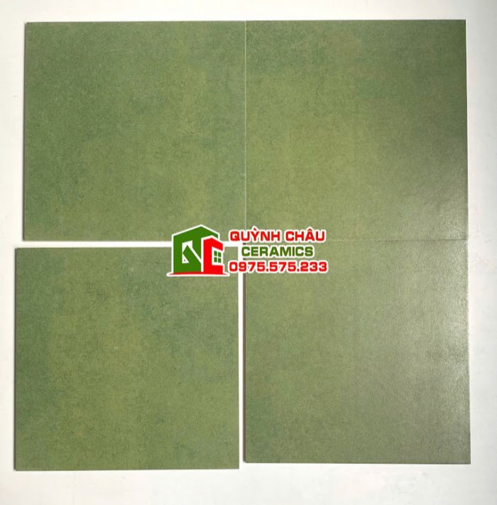Gạch bông 30x30 giả cổ màu xanh lá