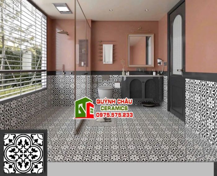 Gạch bông men 30x30 cổ điển