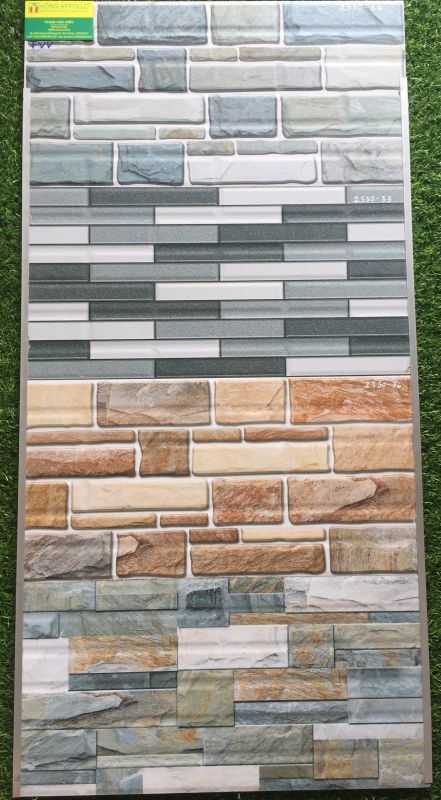 Gạch 25x50 trang trí ốp cột mặt tiền 2550TVV
