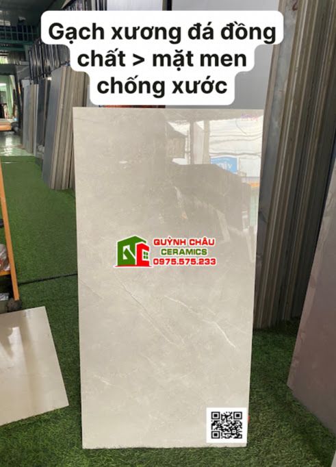 Gạch ốp tường cao cấp 40x80 đá chống xước đồng chất