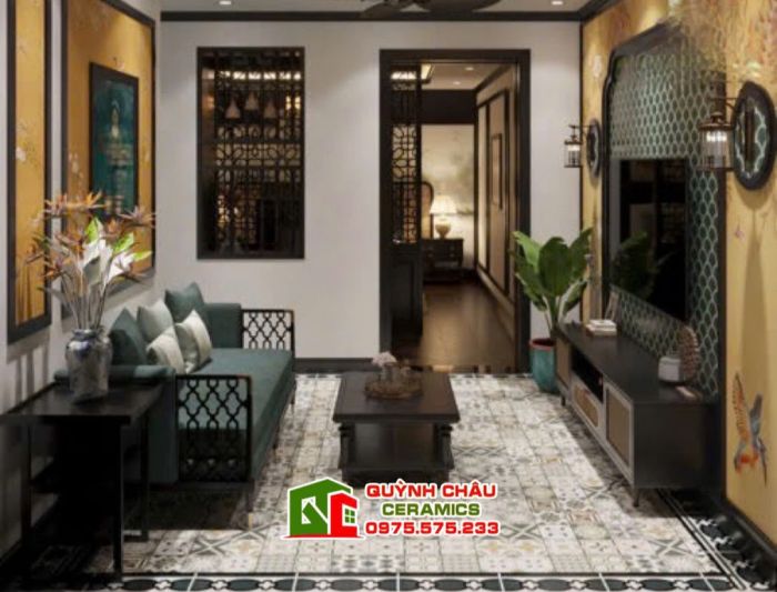 Gạch bông cổ 60x60 giá rẻ bình chánh đẹp 3008