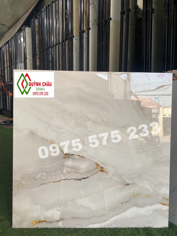 Gạch ốp lát bóng kiếng 80x80 prime khắc kim 3990