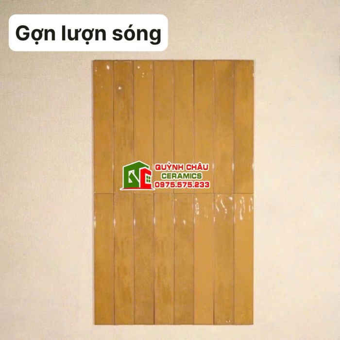 Bộ sưu tập gạch thẻ trang trí 6x40cm gợn sóng hiệu ứng