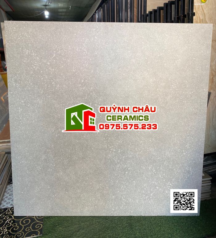 Gạch lát nền 120x120 đá mờ màu xi măng đậm trung đô