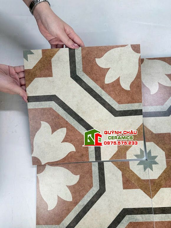Gạch bông lát nền hoa văn giả cổ 30x30 cm