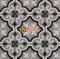 Gạch bông 20x20 xám phối hoa văn đen trắng