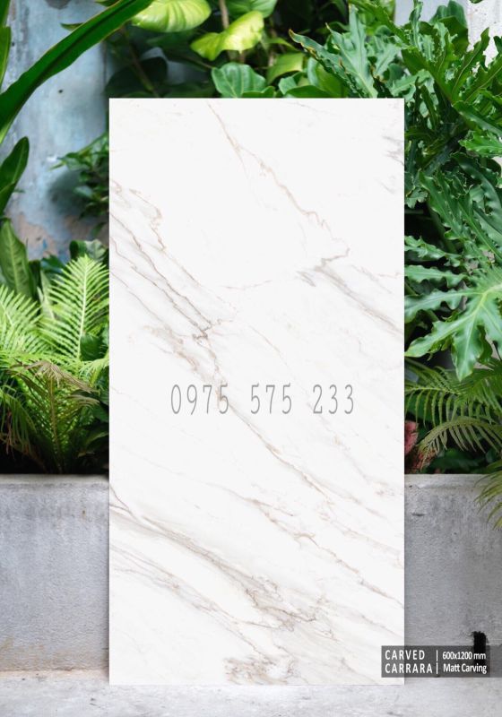 Gạch matt mờ vân trắng khói 60x120 ấn độ cao cấp