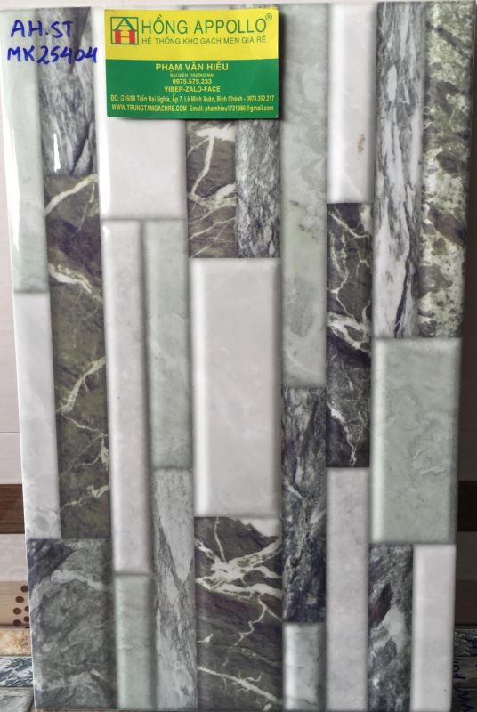 GẠCH ỐP TƯỜNG TRANG TRÍ  25X40 GIÁ RẺ 1558