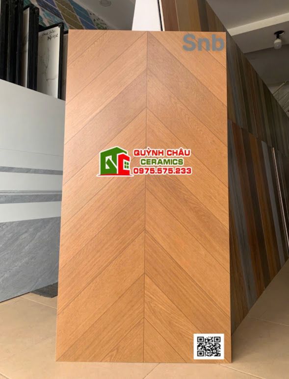 Gạch 60x120 giả gỗ xương cá vân tự nhiên