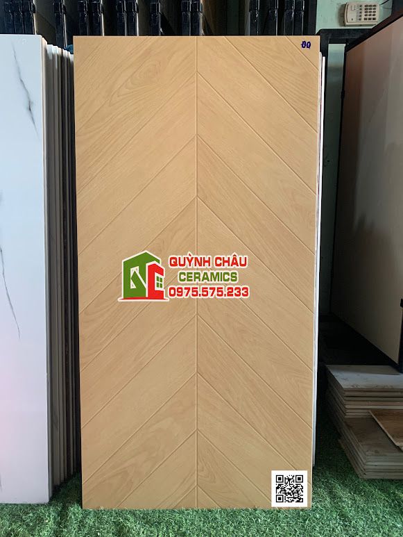 Gạch 60x120 lát xương cá vân giả gỗ mờ