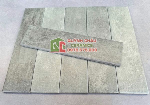 Gạch 75x300 thẻ xanh hiệu ứng mờ