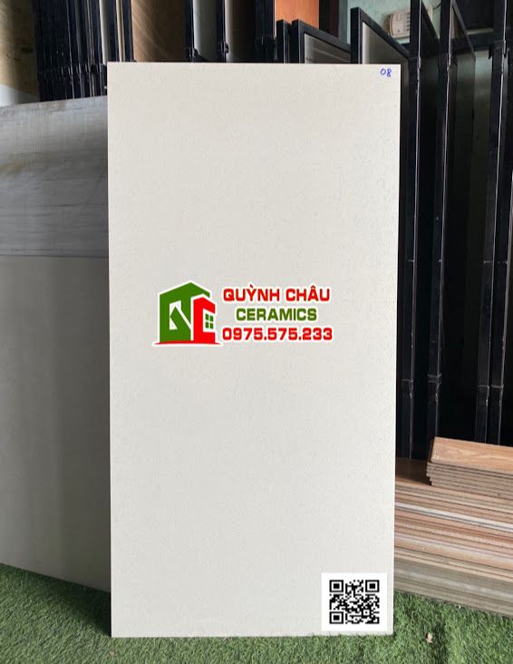Gạch ấn độ 60x120 mờ trắng muối tiêu đá đồng chất full body