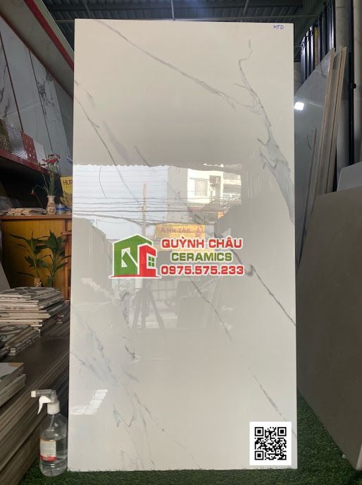 Gạch ấn độ 60x120 trắng mây bóng kiếng Hymalaya giá rẻ