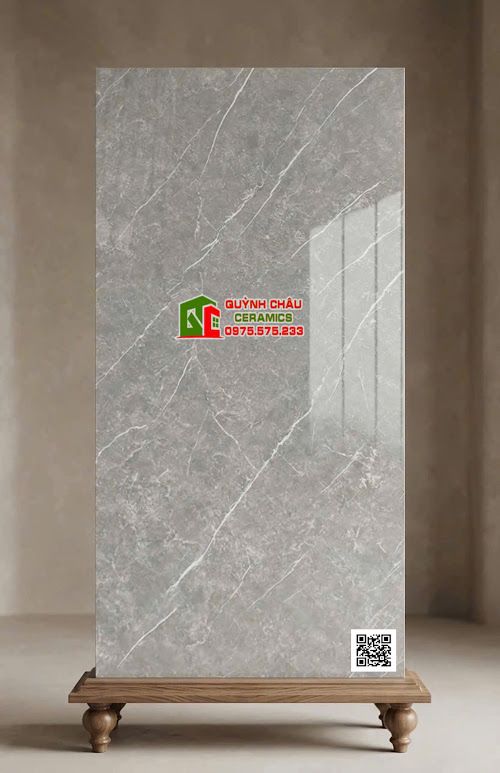 Gạch ấn độ lát nền 60x120 màu xám vân đá