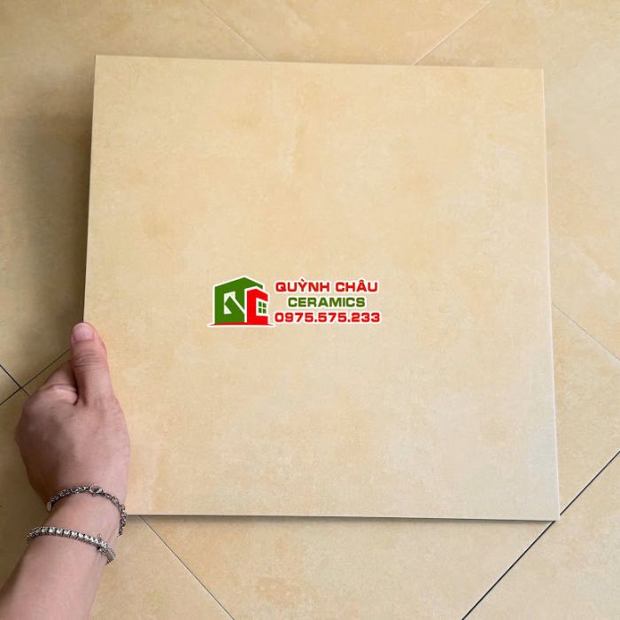 Gạch bông 30x30 giả cổ màu vàng đất