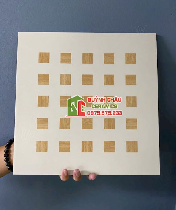 Gạch bông 30x30 hoa văn giả gỗ vuông ấn tượng