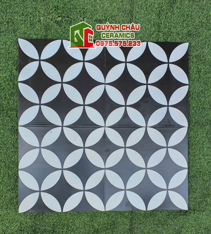 Gạch bông men 30x30 đồng tiền cổ điển