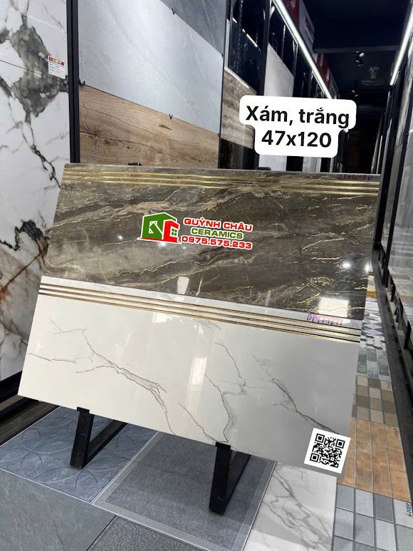 Gạch cầu thang 47x120 khắc kim chạy rãnh chống trơn