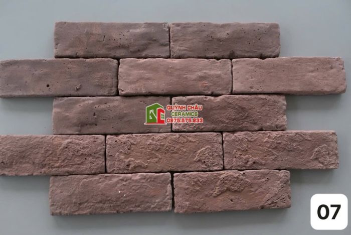 Gạch chất liệu bê tông màu giả cổ ốp tường