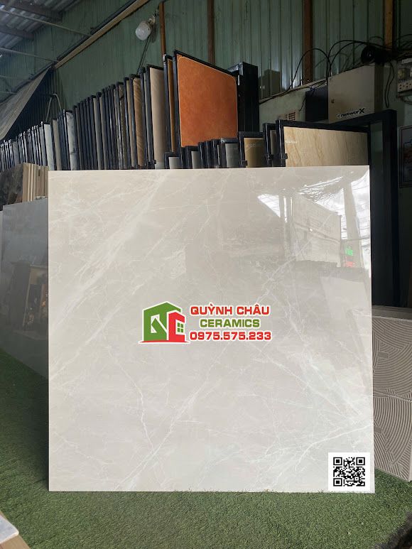 Gạch lát nền 120x120 xám vân đá trắng