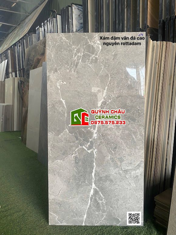 Gạch lát nền 60x120 ấn độ xám đậm vân đá cao nguyên