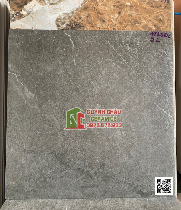 Gạch lát nền 60x60 taicera đá xám đen đồng chất