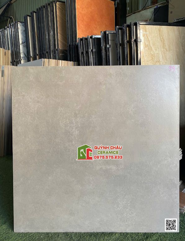 Gạch lát nền ấn độ 100x100 đá mờ xám xi măng cao cấp