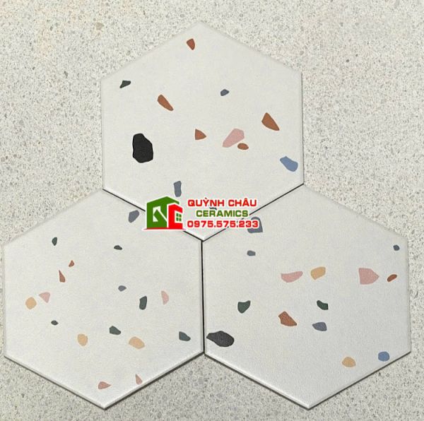 Gạch lục giác terrazzo vân đá mài Gạch lục giác terrazzo vân đá mài