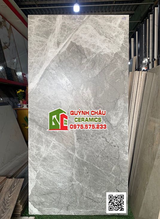 Gạch men mờ 80x160 xám vân đá màng nhện Axix grey nhập khẩu ấn độ