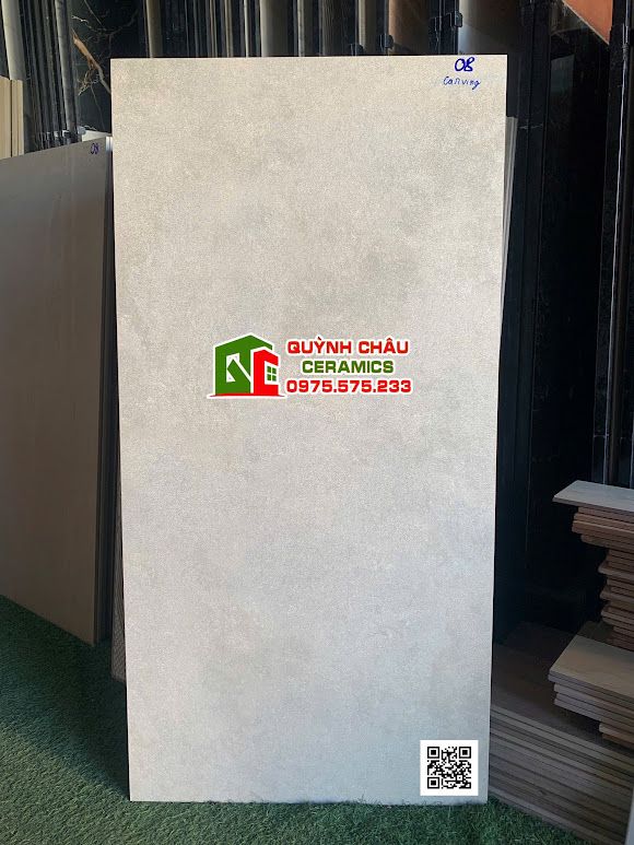 Gạch ốp lát 60x120 hiệu ứng carving xám mờ xi măng