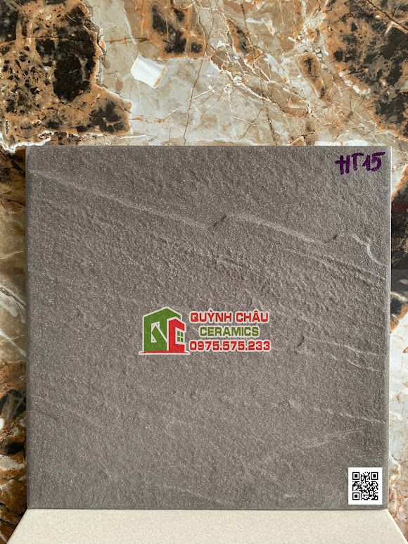 Gạch taicera 30x30 màu xám nhám sần chống trơn