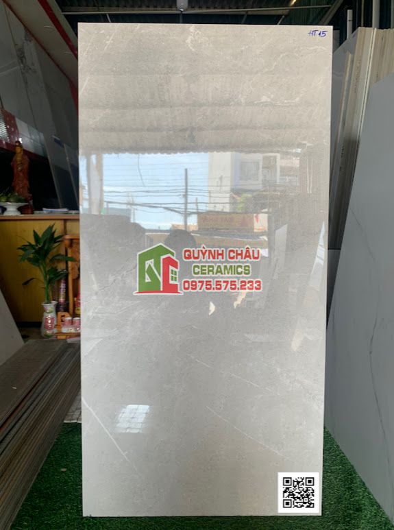 Gạch taicera 60x120 ghi xám bóng kiếng