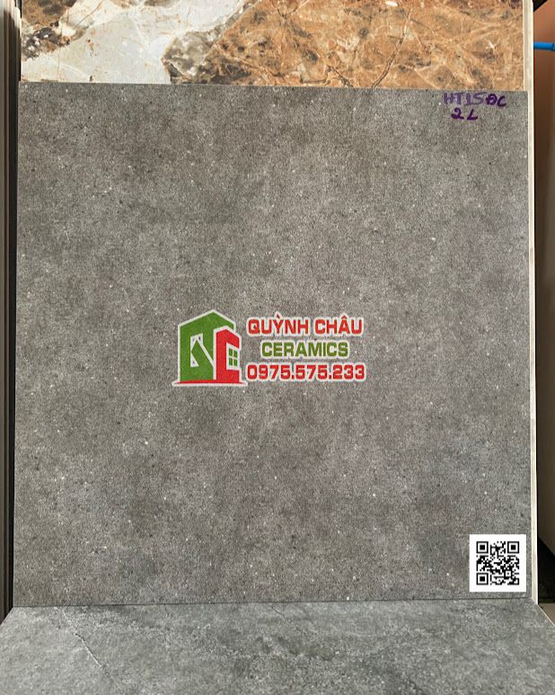 Gạch taicera 60x60 mờ xám đá đồng chất chống trơn