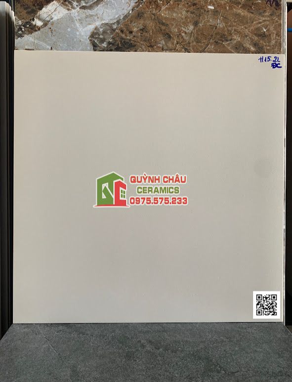 Gạch taicera đồng chất 60x60 mờ kem trắng